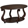 Стол журнальный Овация (М) на колесах темно-коричневый | Интернет магазин мебели и декора LifeDekor