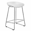 Стул полубарный Neo белый с хромированными ножками | Интернет магазин мебели и декора LifeDekor