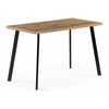 Стол деревянный Стол Тринити Лофт 120 25 мм дуб вотан / матовый черный | Интернет магазин мебели и декора LifeDekor