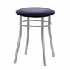Кухонный табурет Shado Хокер №5 Хром 3019, Цвет обивки: синий, Цвет каркаса: серый | Интернет магазин мебели и декора LifeDekor