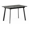 Стол деревянный Агни 110 королевский мрамор / черный матовый | Интернет магазин мебели и декора LifeDekor