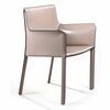 Стул с подлокотниками Barrie, кожа капучино | Интернет магазин мебели и декора LifeDekor