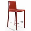 Стул полубарный Barrie, кожа ретро-красный | Интернет магазин мебели и декора LifeDekor