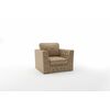 Budapest кресло с ящиком, замша бежевый | Интернет магазин мебели и декора LifeDekor