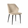 Стул Berg, бархат светло-бежевый 2 | Интернет магазин мебели и декора LifeDekor