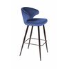 Стул барный Richard, бархат синий 29 | Интернет магазин мебели и декора LifeDekor