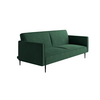 Este диван-кровать трехместный, прямой, с подлокотниками, бархат зеленый 19 | Интернет магазин мебели и декора LifeDekor