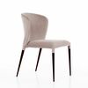 Стул Albert (Альберт), бархат пепельно-бежевый 25 | Интернет магазин мебели и декора LifeDekor