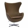 Кресло EGG STYLE CHAIR коричневый | Интернет магазин мебели и декора LifeDekor