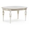 Стол деревянный Авилла молочный / золото | Интернет магазин мебели и декора LifeDekor