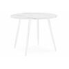 Стол деревянный Стол Абилин 100 мрамор белый / белый матовый | Интернет магазин мебели и декора LifeDekor
