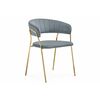 Стул Kamelia 1 gray / gold | Интернет магазин мебели и декора LifeDekor
