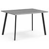 Стол деревянный Тринити Лофт 120х80х75 25 мм бетон / черный матовый | Интернет магазин мебели и декора LifeDekor