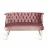 Диван Бархат (эмаль белая / 24 - розовый) | Интернет магазин мебели и декора LifeDekor