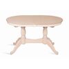 Стол обеденный овальный раздвижной Лилия-1300 (беленый дуб) | Интернет магазин мебели и декора LifeDekor