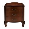 Тумбочка прикроватная "Джульетта" 3 ящ. (орех) Вис | Интернет магазин мебели и декора LifeDekor