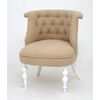 Кресло Бархат (эмаль белая / RS3 - бежевый) | Интернет магазин мебели и декора LifeDekor