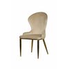 Стул обеденный Констанция TW-1163, бежевый/золото | Интернет магазин мебели и декора LifeDekor