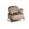 Кресло Dandy, бархат пепельно-бежевый 25 | Интернет магазин мебели и декора LifeDekor