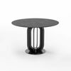 Стол круглый Capri 100, керамика черная | Интернет магазин мебели и декора LifeDekor