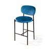 Стул полубарный Mason, бархат синий 29 | Интернет магазин мебели и декора LifeDekor
