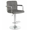 Стул барный DOBRIN KRUGER ARM, серый велюр (MJ9-75), Вариант: серый велюр (MJ9-75) | Интернет магазин мебели и декора LifeDekor