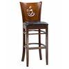 Стул барный DOBRIN JERRY BAR, шоколад, чёрный, Вариант: шоколад, чёрный | Интернет магазин мебели и декора LifeDekor