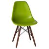 Стул обеденный LMZL-PP623, ножки тёмный бук, цвет сиденья салатовый, Вариант: ножки тёмный бук, цвет сиденья салатовый | Интернет магазин мебели и декора LifeDekor