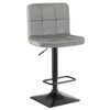 Стул барный DOBRIN DOMINIC, серый велюр (MJ9-75), Вариант: серый велюр (MJ9-75) | Интернет магазин мебели и декора LifeDekor
