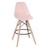 Стул барный DOBRIN DSW BAR, ножки светлый бук, цвет сиденья светло-розовый (PK-02), Вариант: ножки светлый бук, цвет сиденья светло-розовый (PK-02) | Интернет магазин мебели и декора LifeDekor
