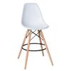 Стул барный DOBRIN DSW BAR, ножки светлый бук, цвет сиденья белый (W-02), Вариант: ножки светлый бук, цвет сиденья белый (W-02) | Интернет магазин мебели и декора LifeDekor