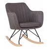 Кресло-качалка DOBRIN KIARA, серая ткань (LAR-106D-26), Вариант: серая ткань (LAR-106D-26) | Интернет магазин мебели и декора LifeDekor