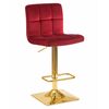 Стул барный DOBRIN GOLDIE, бордовый велюр (MJ9-43), Вариант: бордовый велюр (MJ9-43) | Интернет магазин мебели и декора LifeDekor