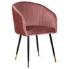 Стул обеденный DOBRIN MARY, бронзово-розовый велюр (1922-17), Вариант: бронзово-розовый велюр (1922-17) | Интернет магазин мебели и декора LifeDekor