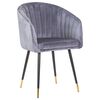 Стул обеденный DOBRIN MARY, серый велюр (1922-19), Вариант: серый велюр (1922-19) | Интернет магазин мебели и декора LifeDekor