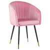Стул обеденный DOBRIN MARY, розовый велюр (1922-16), Вариант: розовый велюр (1922-16) | Интернет магазин мебели и декора LifeDekor