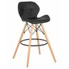 Стул барный DOBRIN BUTTERFLY BAR, ножки светлый бук, цвет чёрный, Вариант: ножки светлый бук, цвет чёрный | Интернет магазин мебели и декора LifeDekor