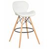 Стул барный DOBRIN BUTTERFLY BAR, ножки светлый бук, цвет белый, Вариант: ножки светлый бук, цвет белый | Интернет магазин мебели и декора LifeDekor