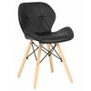 Стул обеденный DOBRIN BUTTERFLY, ножки светлый бук, цвет сиденья чёрный, Вариант: ножки светлый бук, цвет сиденья чёрный | Интернет магазин мебели и декора LifeDekor