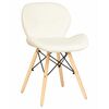 Стул обеденный DOBRIN BUTTERFLY, ножки светлый бук, цвет сиденья кремовый, Вариант: ножки светлый бук, цвет сиденья кремовый | Интернет магазин мебели и декора LifeDekor