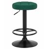 Табурет барный DOBRIN BRUNO BLACK, зеленый велюр (MJ9-88), Вариант: зеленый велюр (MJ9-88) | Интернет магазин мебели и декора LifeDekor