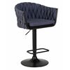 Стул барный DOBRIN LEON, синяя ткань (LAR-275-29), Вариант: синяя ткань (LAR-275-29) | Интернет магазин мебели и декора LifeDekor