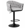 Стул барный DOBRIN LEON, серая ткань (LAR 275-17), Вариант: серая ткань (LAR 275-17) | Интернет магазин мебели и декора LifeDekor