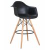 Стул барный DOBRIN DAW BAR, ножки светлый бук, цвет черный, Вариант: ножки светлый бук, цвет чёрный | Интернет магазин мебели и декора LifeDekor