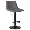 Стул барный DOBRIN TAILOR BLACK, серая ткань (188-55), Вариант: серая ткань (188-55) | Интернет магазин мебели и декора LifeDekor