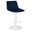 Стул барный DOBRIN TAILOR WHITE, синий велюр (MJ9-117), Вариант: синий велюр (MJ9-117) | Интернет магазин мебели и декора LifeDekor