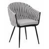 Стул обеденный DOBRIN MATILDA, серая ткань (LAR 275-17), Вариант: серая ткань (LAR 275-17) | Интернет магазин мебели и декора LifeDekor