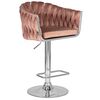 Стул барный DOBRIN MARCEL, пудрово-розовый велюр (MJ9-32), Вариант: пудрово-розовый велюр (MJ9-32) | Интернет магазин мебели и декора LifeDekor