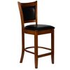 Стул полубарный DOBRIN GARRY COUNTER, шоколад, черный, Вариант: шоколад, чёрный | Интернет магазин мебели и декора LifeDekor