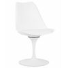 Стул обеденный DOBRIN TULIP, белое основание, цвет белый (W-02), Вариант: белое основание, цвет белый (W-02) | Интернет магазин мебели и декора LifeDekor